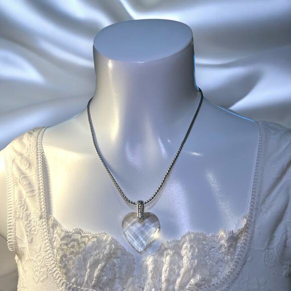Brighton True Romance Crystal Heart Necklace - Picture 1 of 4